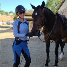 Load image into Gallery viewer, Sun Shirt Technical Steel Blue with Gray Vents Underarm - hahaWHATEVER ™️