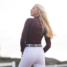 Load image into Gallery viewer, Sun Shirt Technical Burgundy Gray Vented - hahaWHATEVER ™️