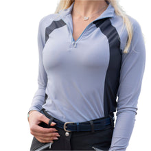 Load image into Gallery viewer, Sun Shirt Technical Steel Blue with Gray Vents Underarm - hahaWHATEVER ™️