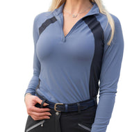 hhW Signature Vented Sun Shirt – Steel Blue hahaWHATEVER Athletic Leisure - hahaWHATEVER ™️