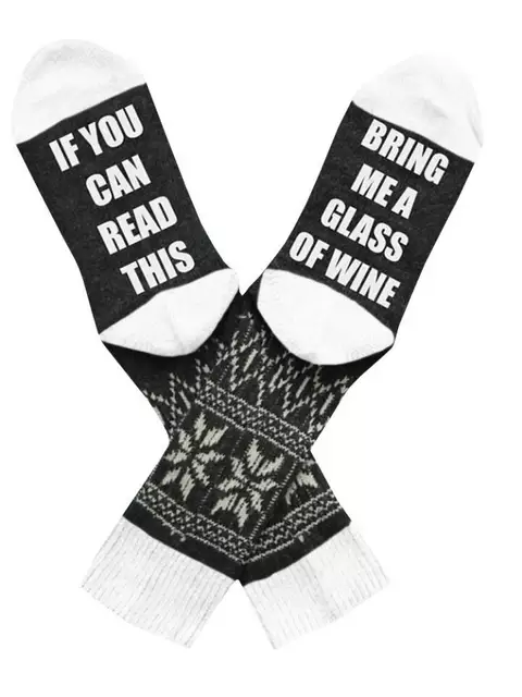 Fun Ankle Sock - If You Can Read This Bring Me a Glass of Wine