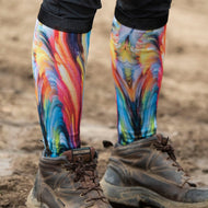 Nimeesha's Crazy Cancer Socks - Knee-High Light Compression Unisex hhW Style