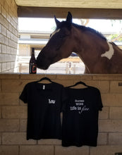 Load image into Gallery viewer, Horses Wine Life is Fine!  Flattering Horse Lover T-Shirt  FREE SHIPPING! - hahaWHATEVER ™️

