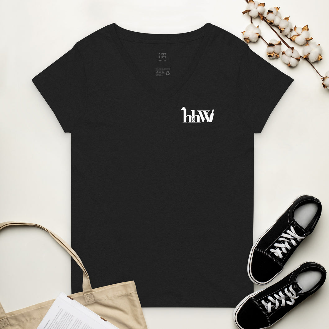 hahaWHATEVER recycled v-neck t-shirt
